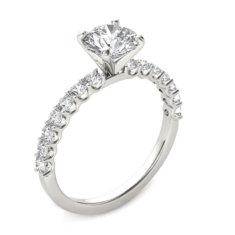 Main Image 2 of Previously Owned - 1 CT. T.W. Diamond Engagement Ring in 14K White Gold