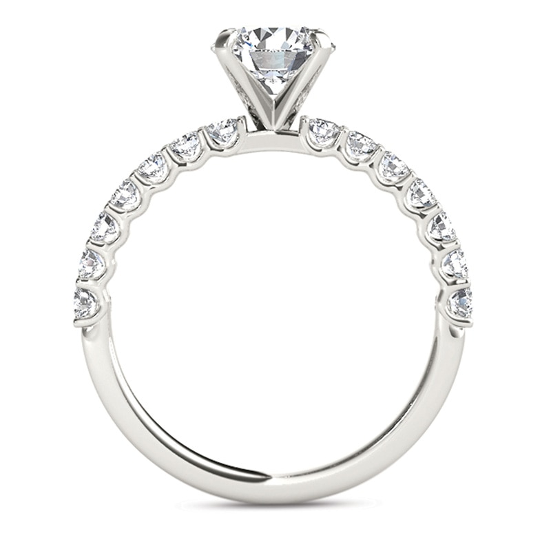 Main Image 3 of Previously Owned - 1 CT. T.W. Diamond Engagement Ring in 14K White Gold