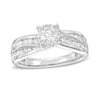 Previously Owned - 1 CT. T.W. Diamond Frame Engagement Ring in 14K White Gold