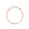 Thumbnail Image 2 of Previously Owned - 1/8 CT. T.W. Marquise and Round Diamond Alternating Anniversary Band in 14K Rose Gold