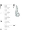 Thumbnail Image 2 of Previously Owned - 1/4 CT. T.W. Diamond Frame Drop Earrings in 10K White Gold