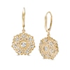 Thumbnail Image 0 of Previously Owned - 1/3 CT. T.W. Diamond Filigree Flower Drop Earrings in 10K Gold