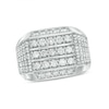 Thumbnail Image 0 of Previously Owned - Men's 2-1/2 CT. T.W. Diamond Multi-Row Ring in 10K White Gold