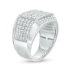 Thumbnail Image 1 of Previously Owned - Men's 2-1/2 CT. T.W. Diamond Multi-Row Ring in 10K White Gold