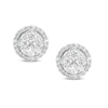 Thumbnail Image 0 of Previously Owned - 1 CT. T.W. Multi-Diamond Frame Stud Earrings in 10K White Gold