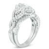 Thumbnail Image 2 of Previously Owned - 1-1/2 CT. T.W. Marquise Diamond Frame Twist Bridal Set in 10K White Gold