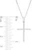 Thumbnail Image 1 of Previously Owned - 1/6 CT. T.W. Diamond Cross Pendant in 10K White Gold