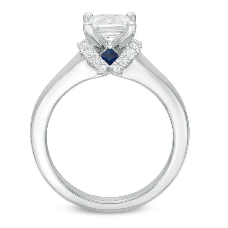 Previously Owned - Vera Wang Love Collection 1 CT. T.W. Princess-Cut Diamond Solitaire Ring in 14K White Gold