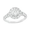 Thumbnail Image 1 of Previously Owned - Celebration Ideal 1 CT. T.W. Diamond Frame Engagement Ring in 14K White Gold (I/I1)