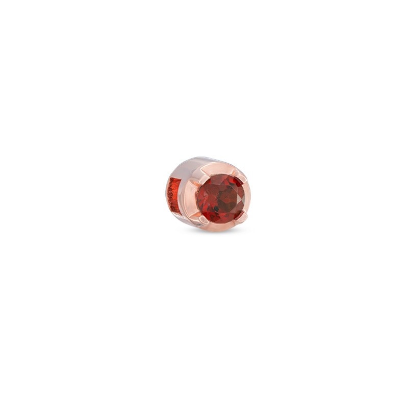 Previously Owned - Times of Love™ 4.0mm Lab-Created Garnet Moment in 10K Rose Gold