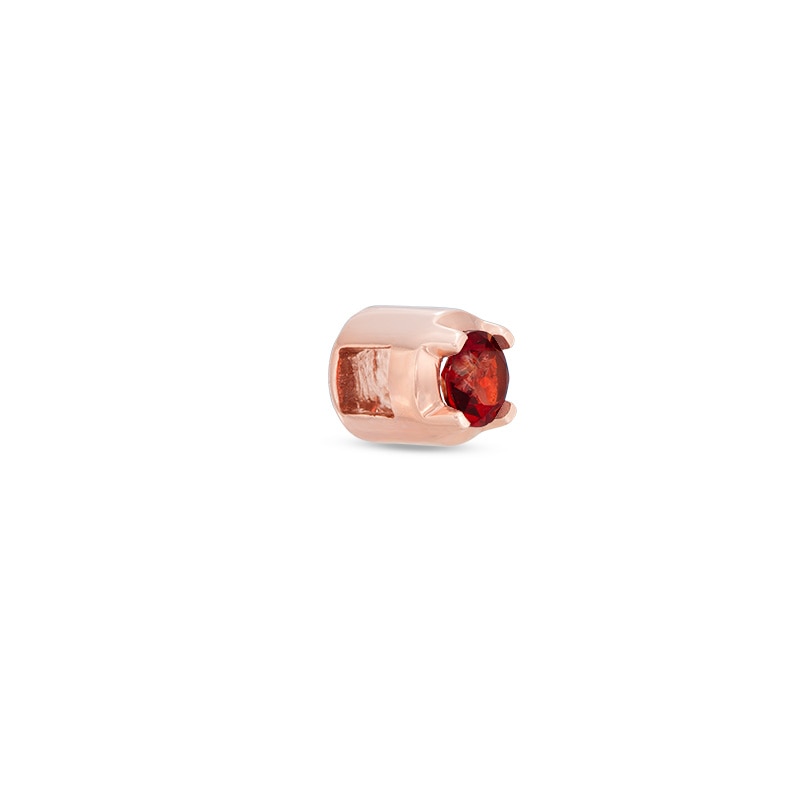 Previously Owned - Times of Love™ 4.0mm Lab-Created Garnet Moment in 10K Rose Gold