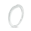 Thumbnail Image 2 of Previously Owned - 1/5 CT. T.W. Diamond Contour Wedding Band in 10K White Gold