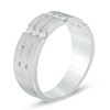 Thumbnail Image 1 of Previously Owned - Men's 1/3 CT. T.W. Diamond Nine Stone Anniversary Band in 10K White Gold