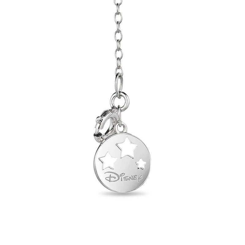 Main Image 2 of Previously Owned - Enchanted Disney Tinker Bell 1/5 CT. T.W. Diamond Heart Pendant in Sterling Silver and 10K Gold