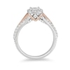Thumbnail Image 2 of Previously Owned - Enchanted Disney Aurora 3/4 CT. T.W. Princess-Cut Diamond Engagement Ring in 14K Two-Tone Gold