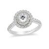 Thumbnail Image 1 of Previously Owned - Enchanted Disney Princess 1 CT. T.W. Diamond Crown Engagement Ring in 14K Two-Tone Gold
