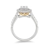 Thumbnail Image 3 of Previously Owned - Enchanted Disney Princess 1 CT. T.W. Diamond Crown Engagement Ring in 14K Two-Tone Gold