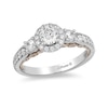 Thumbnail Image 1 of Previously Owned - Enchanted Disney Jasmine 1 CT. T.W. Diamond Three Stone Engagement Ring in 14K White Gold