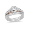 Thumbnail Image 3 of Previously Owned - Enchanted Disney Jasmine 1 CT. T.W. Diamond Three Stone Engagement Ring in 14K White Gold
