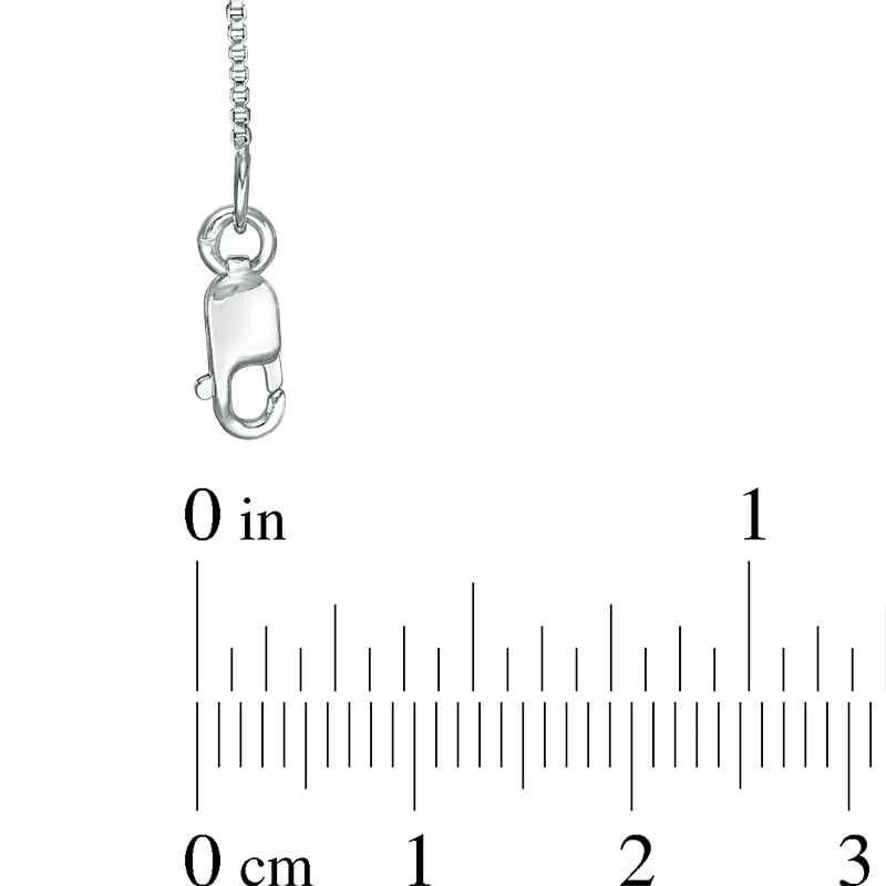 Main Image 2 of Previously Owned - 0.9mm Box Chain Necklace in Sterling Silver - 18"