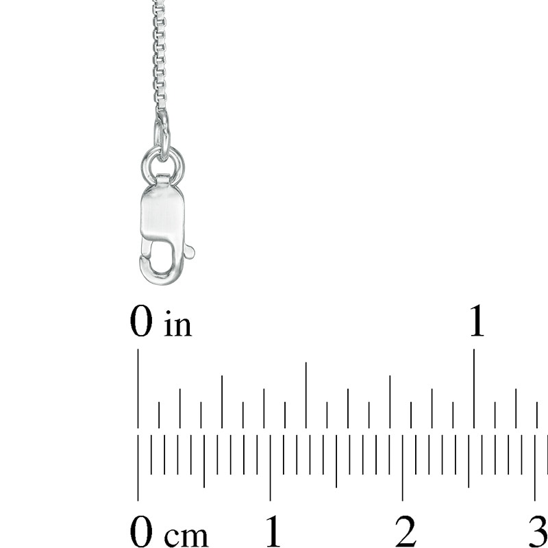 Main Image 2 of Previously Owned - 0.9mm Box Chain Necklace in Sterling Silver - 20"