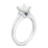 Thumbnail Image 1 of Previously Owned - Vera Wang Love Collection 1 CT. T.W. Princess-Cut Diamond Collar Engagement Ring in 14K White Gold