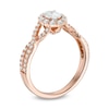 Thumbnail Image 1 of Previously Owned - Love's Destiny by Zales 7/8 CT. T.W. Oval Diamond Frame Twist Engagement Ring in 14K Rose Gold