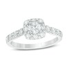 Thumbnail Image 0 of Previously Owned - Love's Destiny by Peoples 1 CT. T.W. Diamond Square Engagement Ring in 14K Two-Tone Gold (I/SI2)
