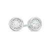 Previously Owned - 1/8 CT. T.W. Diamond Solitaire Stud Earrings in 10K White Gold