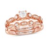 Thumbnail Image 0 of Previously Owned - Adrianna Papell 1/2 CT. T.W. Diamond Vintage-Style Bridal Set in 14K Rose Gold (I/I1)
