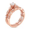 Thumbnail Image 1 of Previously Owned - Adrianna Papell 1/2 CT. T.W. Diamond Vintage-Style Bridal Set in 14K Rose Gold (I/I1)