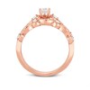 Thumbnail Image 3 of Previously Owned - Adrianna Papell 1/2 CT. T.W. Diamond Vintage-Style Bridal Set in 14K Rose Gold (I/I1)