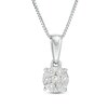 Thumbnail Image 1 of Previously Owned - 1/4 CT. T.W. Diamond Frame Pendant in 10K White Gold