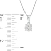 Thumbnail Image 2 of Previously Owned - 1/4 CT. T.W. Diamond Frame Pendant in 10K White Gold