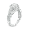 Thumbnail Image 1 of Previously Owned - 7/8 CT. T.W. Diamond Frame Vintage-Style Engagement Ring in 14K White Gold