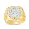 Thumbnail Image 1 of Previously Owned - 2 CT. T.W. Composite Diamond Frame Stepped-Shank Ring in 10K Gold