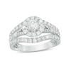 Thumbnail Image 0 of Previously Owned - 1-1/2 CT. T.W. Diamond Frame Vintage-Style Engagement Ring in 10K White Gold