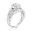Thumbnail Image 1 of Previously Owned - 1-1/2 CT. T.W. Diamond Frame Vintage-Style Engagement Ring in 10K White Gold