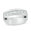 Thumbnail Image 1 of Previously Owned - Enchanted Disney Men's 1 CT. T.W. Diamond Crown Wedding Band in 14K White Gold