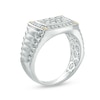 Thumbnail Image 1 of Previously Owned - Men's 1 CT. T.W. Diamond Rectangular Signet Ring in 10K Two-Tone Gold
