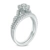 Thumbnail Image 2 of Previously Owned - 1/2 CT. T.W. Diamond Frame Vine Split Shank Bridal Set in 10K White Gold