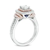 Thumbnail Image 2 of Previously Owned - Vera Wang Love Collection 1-1/5 CT. T.W. Diamond Double Frame Engagement Ring in 14K Two-Tone Gold