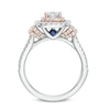 Thumbnail Image 3 of Previously Owned - Vera Wang Love Collection 1-1/5 CT. T.W. Diamond Double Frame Engagement Ring in 14K Two-Tone Gold