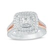 Thumbnail Image 0 of Previously Owned - Vera Wang Love Collection 1 CT. T.W. Princess-Cut Diamond Engagement Ring in 14K Two-Tone Gold