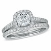 Thumbnail Image 1 of Previously Owned - 1-3/4 CT. T.W. Diamond Framed Bridal Set in 14K White Gold