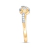 Thumbnail Image 3 of Previously Owned - Interwoven™ 1/10 CT. T.W. Diamond Ring in 10K Gold