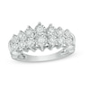 Thumbnail Image 1 of Previously Owned - 1/4 CT. T.W. Diamond Pyramid Wedding Band in 10K White Gold