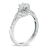 Thumbnail Image 2 of Previously Owned - Cherished Promise Collection™ 1/4 CT. T.W. Quad Princess-Cut Diamond Bypass Ring in 10K White Gold