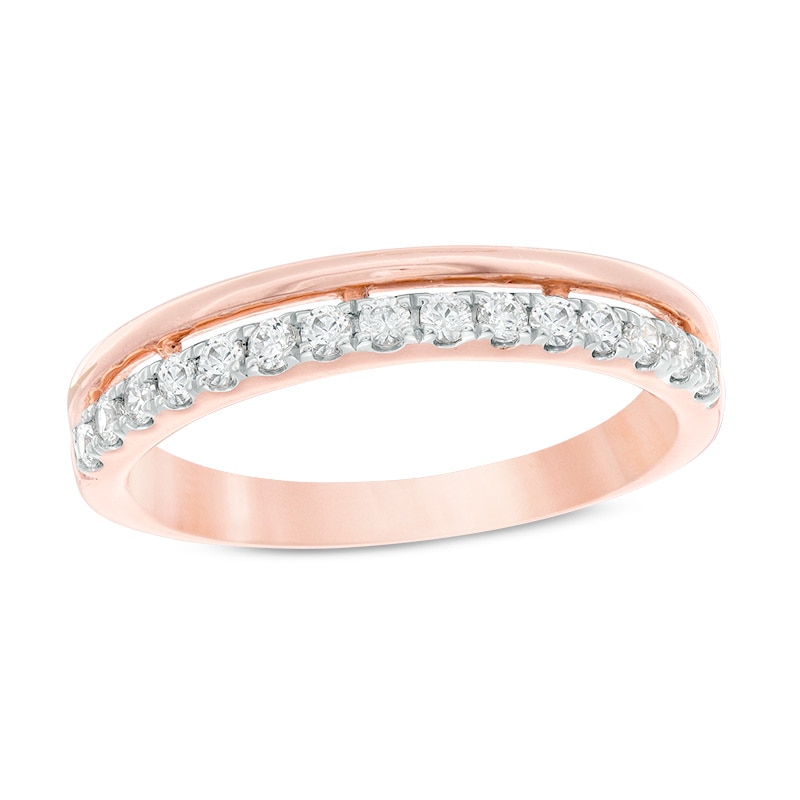 Previously Owned - 1/4 CT. T.W. Diamond Stacked Anniversary Band in 10K Rose Gold