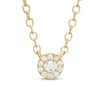 Thumbnail Image 1 of Previously Owned - 1/20 CT. T.W. Diamond Frame Necklace in 10K Gold